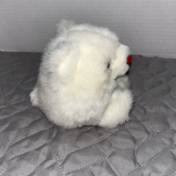 Puffkins Hugs the Bear Red Heart Paws Small 4” Plush Swibco 1994 Vtg w/Ear Tag - Picture 4 of 8